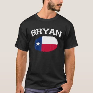 T-shirt Drapeau BRYAN TX TEXAS Vintage USA Sports Hommes F