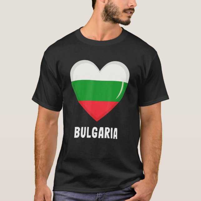 T-shirt Drapeau bulgare (Devant)
