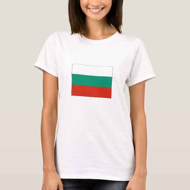 T-shirt Drapeau Bulgare Patriotique (Devant)