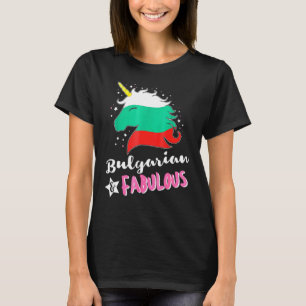 T-shirt Drapeau bulgare Unicorne Bulgarie