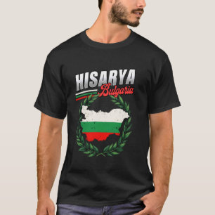 T-shirt Drapeau Bulgare Voyage Hisarya Bulgarie