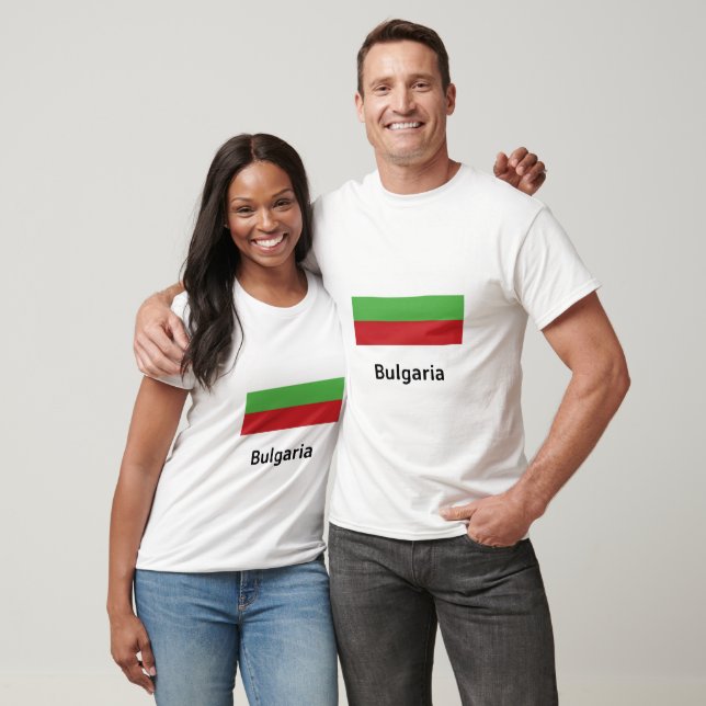 T-shirt Drapeau Bulgarie (Unisexe)