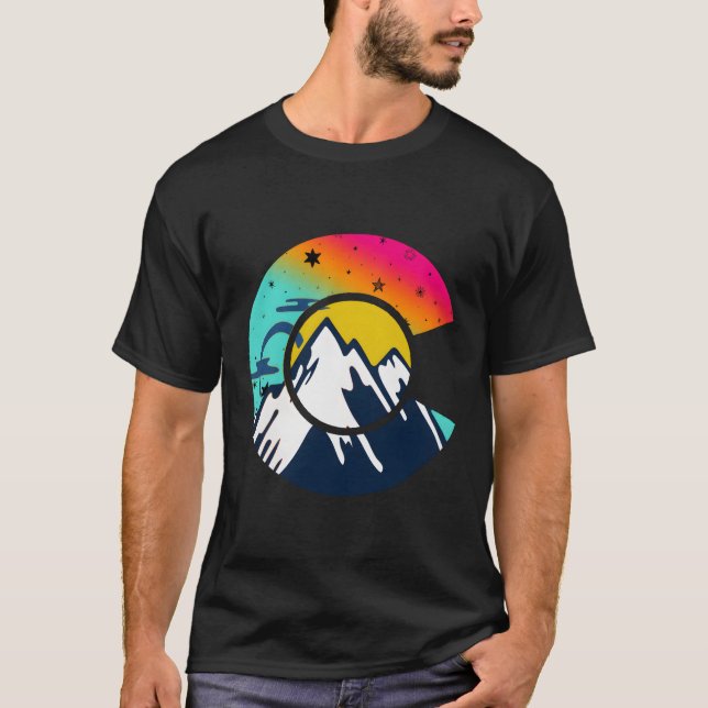 T-shirt Drapeau C du Colorado (Devant)