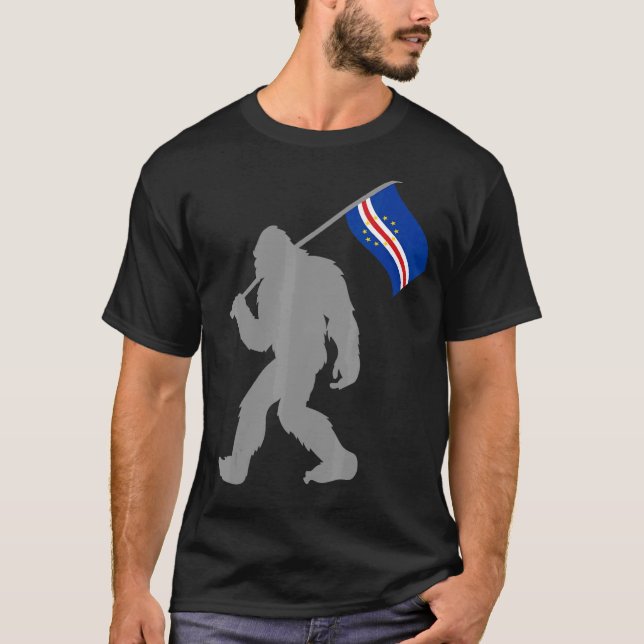 T-shirt Drapeau Cabo Verde Ou Cap Verdien Sur Drapeau Cap  (Devant)