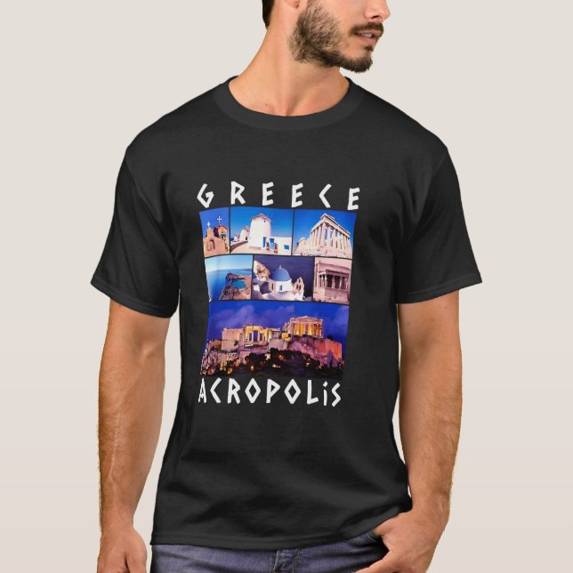 T-shirt Drapeau Cadeau Grèce Grèce Hellas Athènes Grec (Devant)