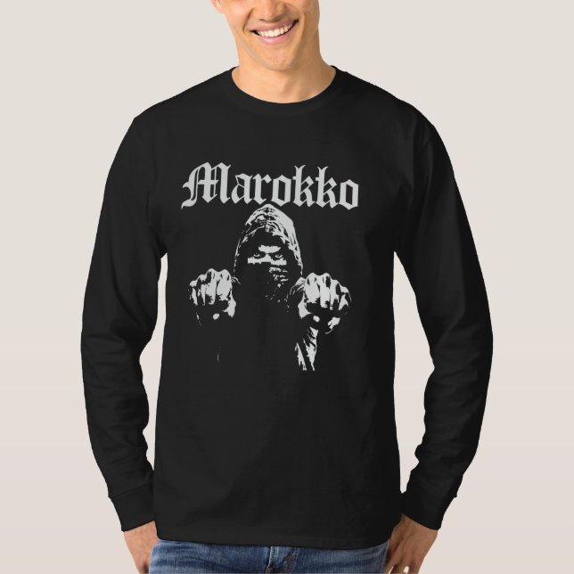 T-shirt Drapeau cadeau Maroc Marocain Berbère Nafri (Devant)