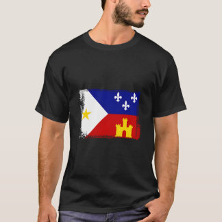 T-shirt Drapeau cadien de Louisiane Acadiana