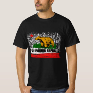 T-shirt Drapeau Cali Socle Norcal Cencal 