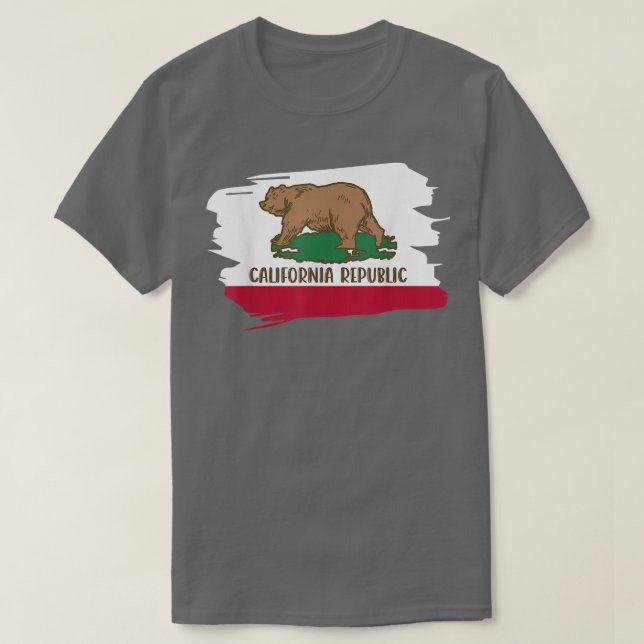T-shirt Drapeau californien 484 (Design devant)
