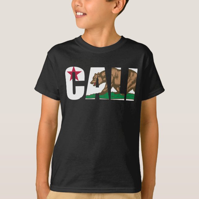T-shirt Drapeau californien de Cali (Devant)