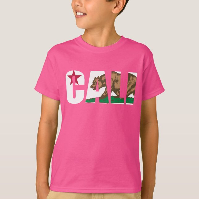 T-shirt Drapeau californien de Cali (Devant)