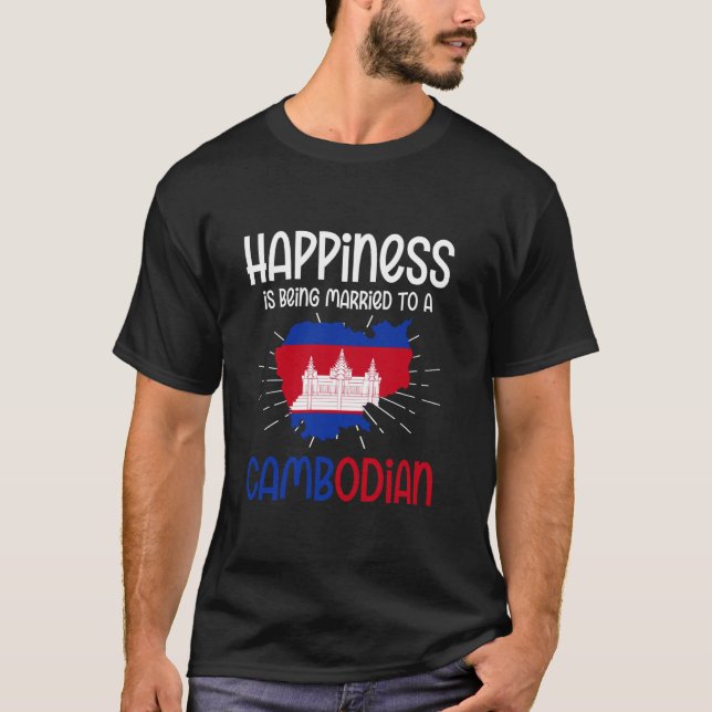 T-shirt Drapeau cambodgien 4 (Devant)