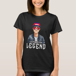 T-shirt Drapeau cambodgien Souvenirs Homme Uniforme Légend