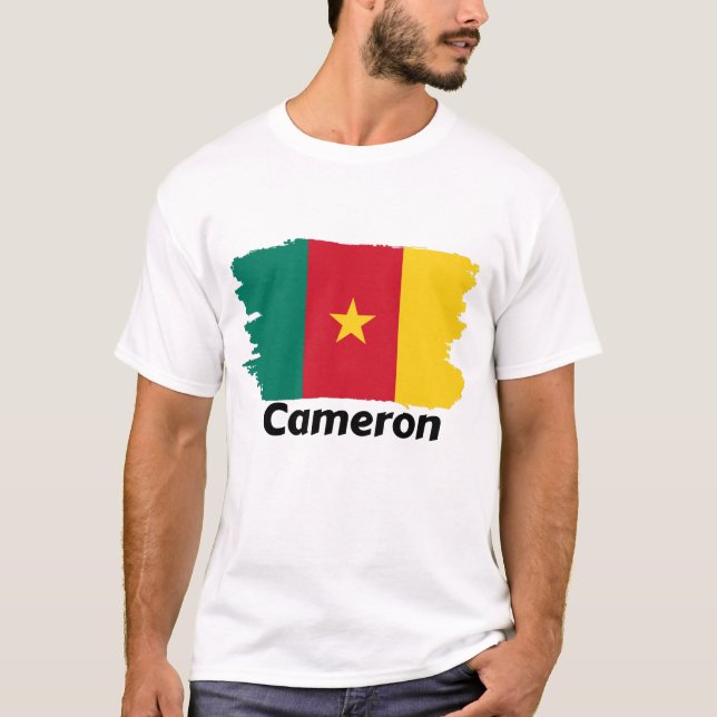 T-shirt Drapeau Cameron (Devant)