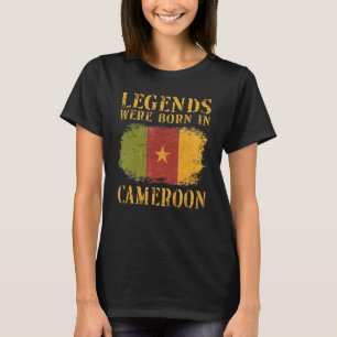 T-shirt Drapeau Camerounais Vintage Cameroun