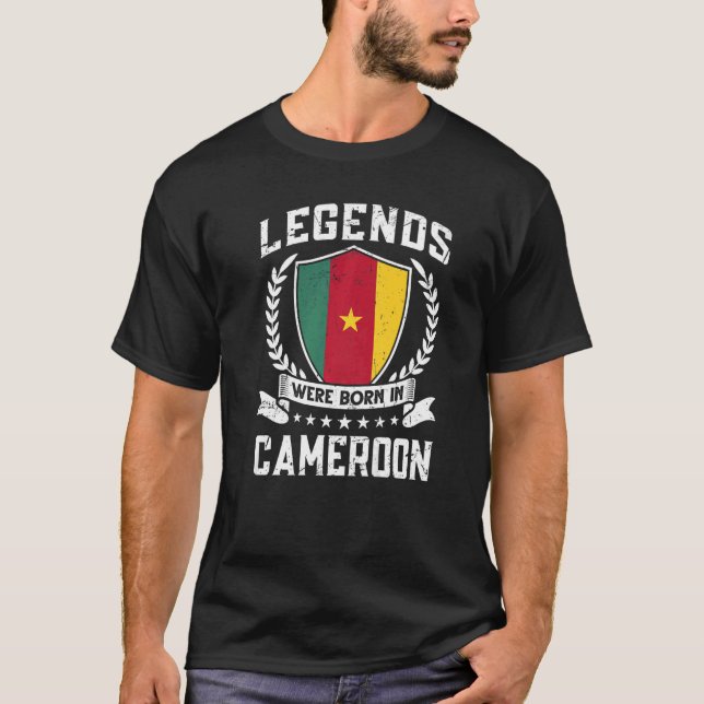 T-shirt Drapeau camerounais vintage Cameroun (Devant)