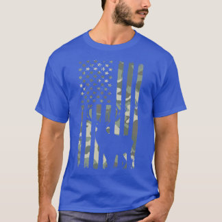 T-shirt Drapeau Camo Deer Hunter