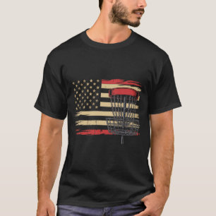 T-shirt Drapeau camouflage Disc Golf Usa - Joueur de Frolf