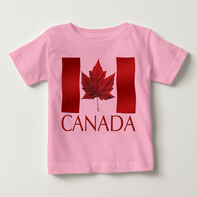 T-shirt Drapeau Canada Tee - shirt bébé Canada (Devant)