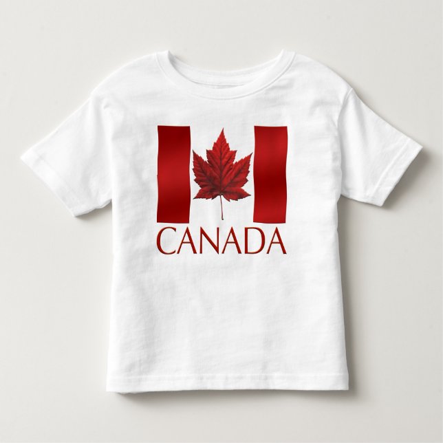 T-shirt Drapeau Canada Tee - shirt bébé Canada (Devant)