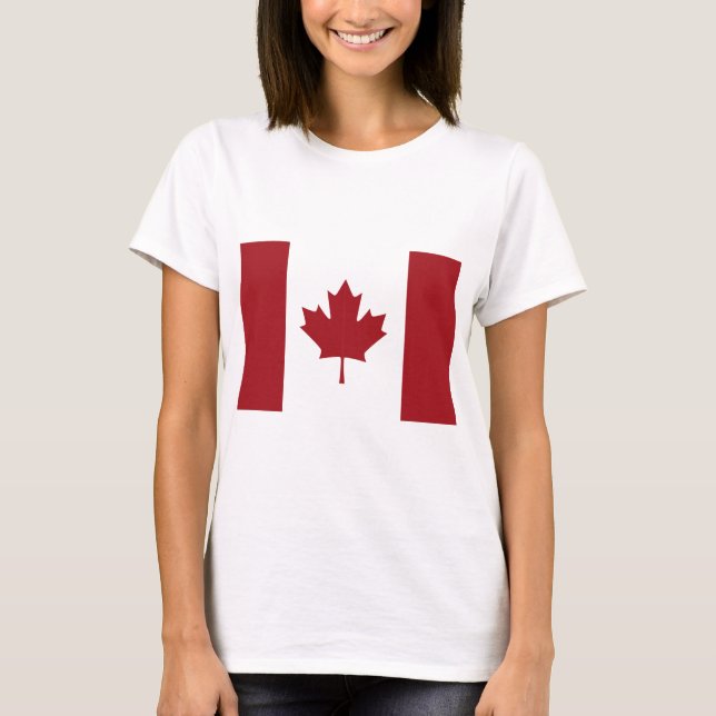 T-shirt Drapeau canadien (Devant)