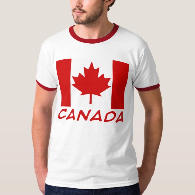T-shirt Drapeau canadien (Devant)