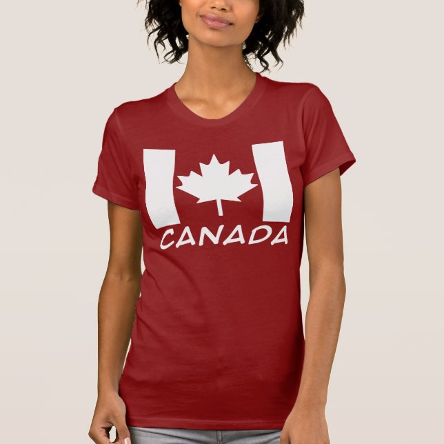 T-shirt Drapeau canadien (Devant)
