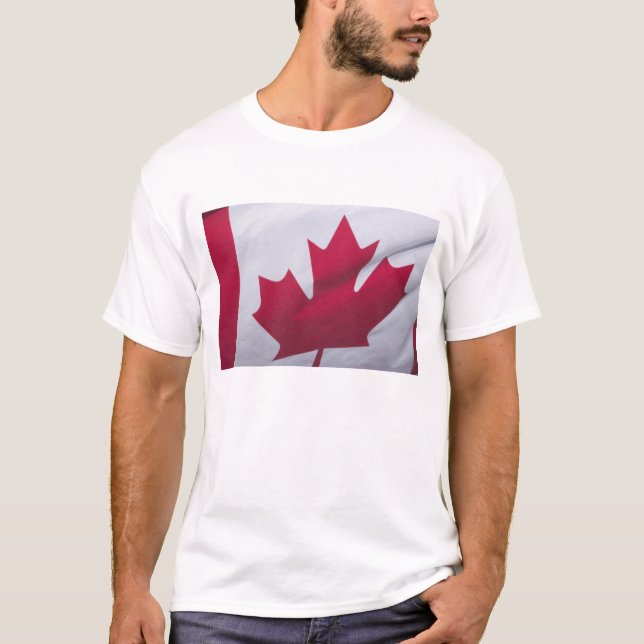 T-shirt Drapeau canadien. (Devant)