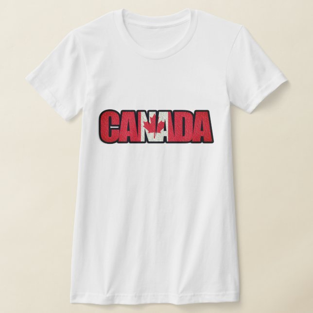 T-shirt Drapeau canadien (Poser)