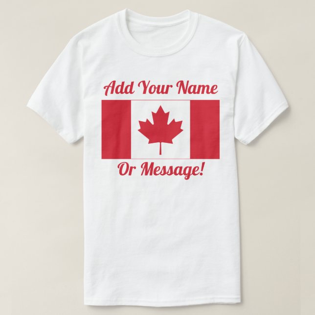 T-shirt Drapeau canadien (Design devant)