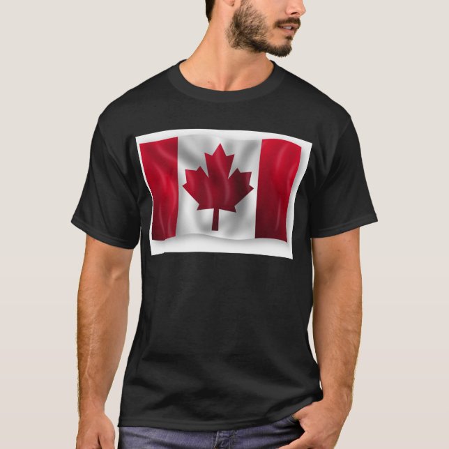 T-shirt Drapeau canadien (Devant)