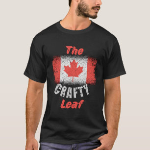 T-shirt Drapeau Canadien 1Er Juillet Artisanat Feuille D'É