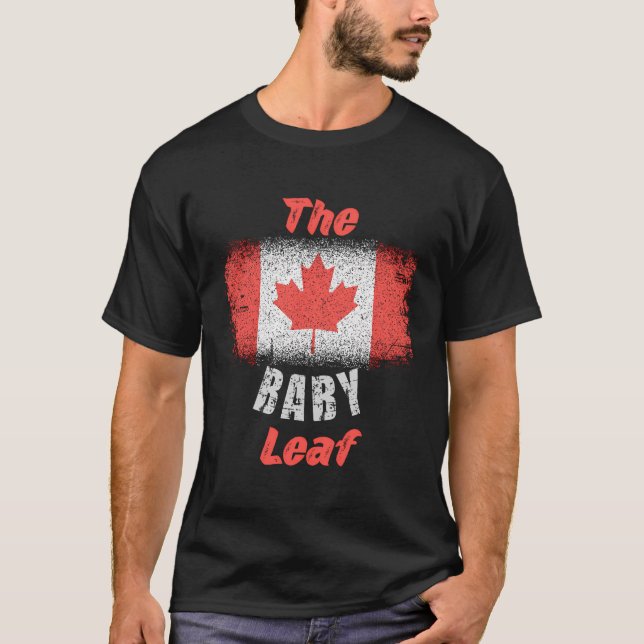 T-shirt Drapeau Canadien 1Er Juillet Bébé Feuille D'érable (Devant)