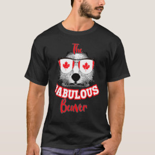 T-shirt Drapeau canadien 1er juillet Le Fabulous Beaver Ca