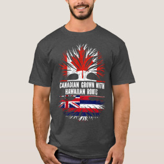 T-shirt Drapeau canadien avec racines hawaïennes Canada