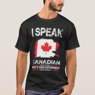T-shirt Drapeau canadien de la Feuille d'érable