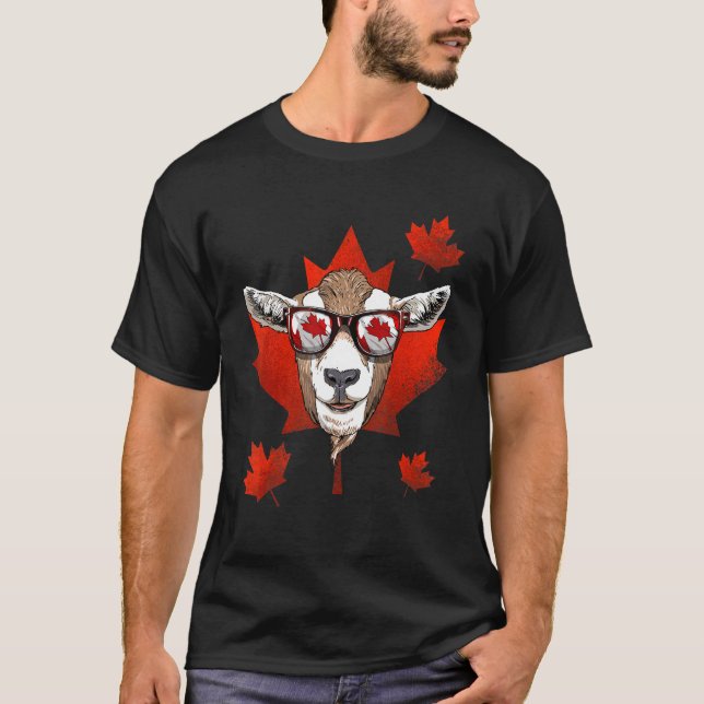 T-shirt Drapeau canadien de la feuille d'érable Patriotiqu (Devant)