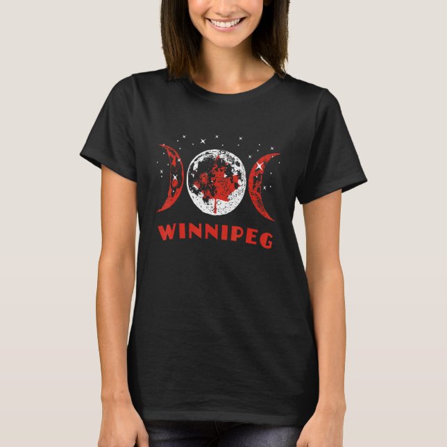 T-shirt Drapeau canadien de Winnipeg (Devant)
