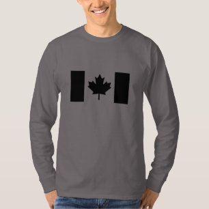 T-shirt Drapeau canadien en noir