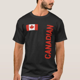 T-shirt Drapeau Canadien Et Racines Du Canada