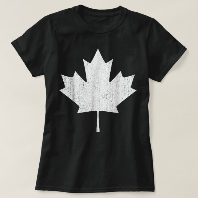T-shirt Drapeau canadien Femmes Hommes Enfants Feuille d'é (Design devant)