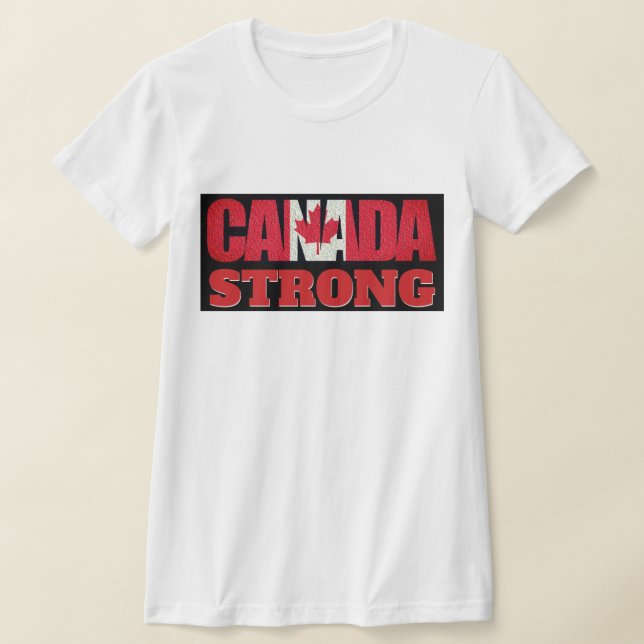 T-shirt Drapeau canadien fort (Poser)