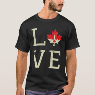 T-shirt Drapeau canadien inbrisable pour fille canadienne 