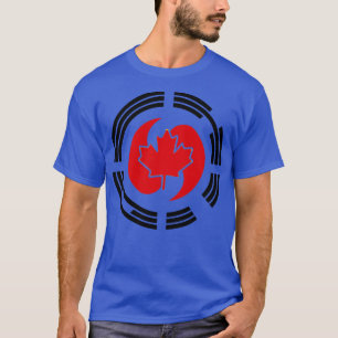 T-shirt Drapeau canadien multinational coréen