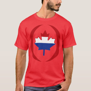 T-shirt Drapeau canadien multinational néerlandais