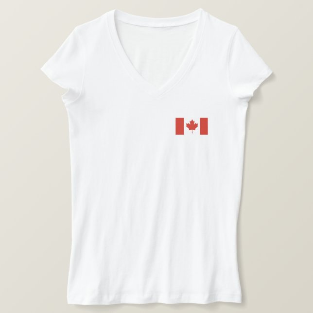 T-shirt Drapeau canadien patriotique (Design devant)