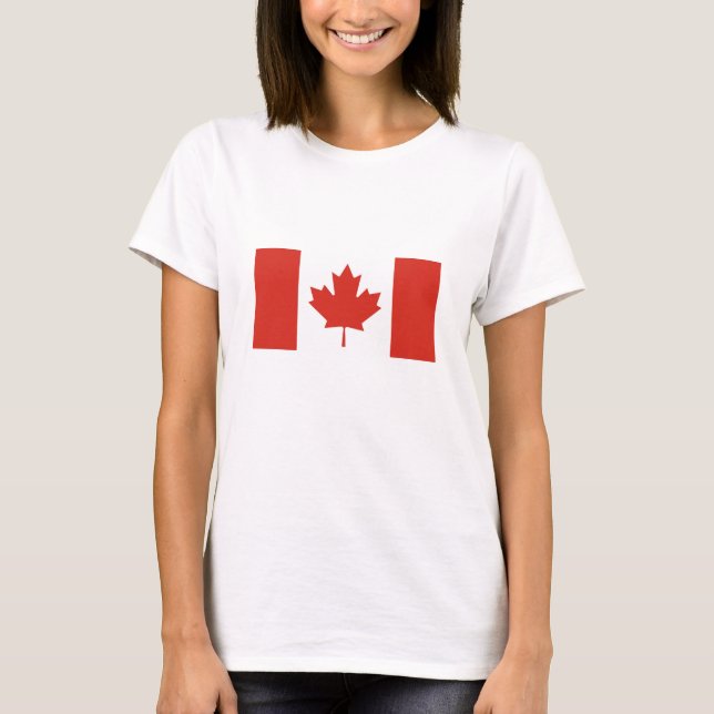 T-shirt Drapeau canadien patriotique (Devant)