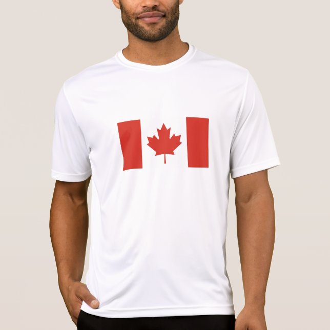 T-shirt Drapeau canadien patriotique (Devant)