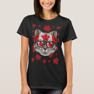 T-shirt Drapeau canadien patriotique canadien américain Sh