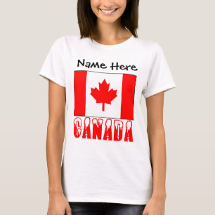 T-shirt Drapeau canadien personnalisé
